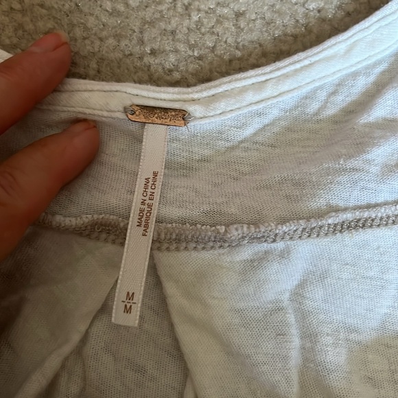 Free people medium l/s top in off white - Picture 2 of 4